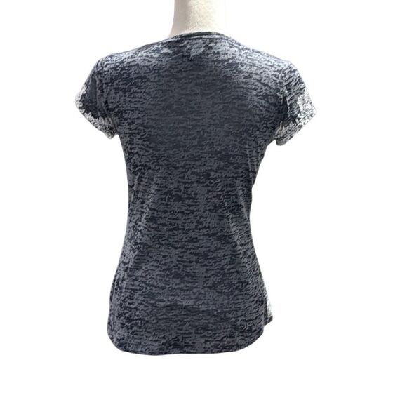 INC burnout tee with Lacey pattern and rhinestones - Picture 3 of 4